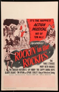 9t141 ROCKIN' IN THE ROCKIES WC 1945 Mary Beth Hughes, Hoosier Hotshots, but no Three Stooges!