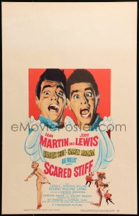 9t159 SCARED STIFF WC 1953 art of Dean Martin & Jerry Lewis over Lizabeth Scott & Carmen Miranda!