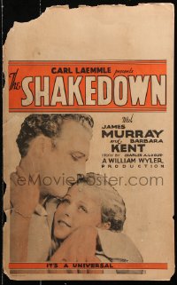9t168 SHAKEDOWN WC 1929 c/u of James Murray & Barbara Kent, directed by William Wyler, ultra rare!