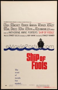 9t173 SHIP OF FOOLS WC 1965 Stanley Kramer's movie based on Katharine Anne Porter's book!
