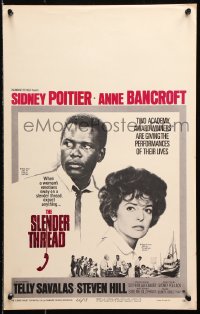 9t182 SLENDER THREAD WC 1966 Sidney Poitier keeps Anne Bancroft from committing suicide!