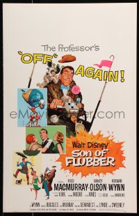 9t188 SON OF FLUBBER WC 1963 Walt Disney, art of absent-minded professor Fred MacMurray!