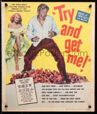 9t193 SOUND OF FURY WC R1951 crazed Lloyd Bridges & sexy redhead Adele Jergens, Try and Get Me!