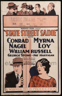 9t201 STATE STREET SADIE WC 1928 great art of pretty Myrna Loy in her first speaking role!