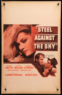 9t202 STEEL AGAINST THE SKY WC 1941 sexiest close up image of Alexis Smith, cool girder title art!