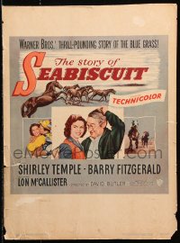9t204 STORY OF SEABISCUIT WC 1949 Shirley Temple, Barry Fitzgerald, cool horse racing images!