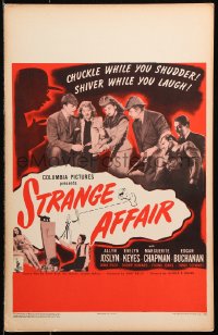 9t205 STRANGE AFFAIR WC 1944 Allyn Joslyn, Evelyn Keyes, Dangerous Blondes sequel!