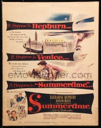 9t214 SUMMERTIME WC 1955 Katharine Hepburn went to Venice a tourist & came home a woman!