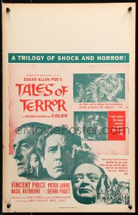 9t222 TALES OF TERROR Benton WC 1962 great images of Peter Lorre, Vincent Price & Basil Rathbone!