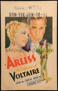 9t253 VOLTAIRE WC 1933 great art of George Arliss, sexy Doris Kenyon & Margaret Lindsay!