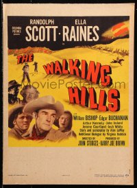 9t257 WALKING HILLS WC 1949 Randolph Scott, Ella Raines, directed by John Sturges, rare!