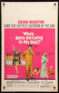 9t267 WHO'S BEEN SLEEPING IN MY BED WC 1963 Dean Martin puts it on the line with four sexy babes!