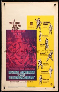 9t271 WIND ACROSS THE EVERGLADES WC 1958 Burl Ives, written by Budd Schulberg, Nicholas Ray!