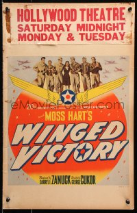 9t272 WINGED VICTORY WC 1944 WWII propaganda, cool image of military pilots with Judy Holliday!