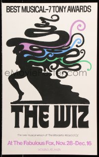 9t278 WIZ stage play WC 1974 new musical version of The Wonderful World of Oz, cool Glaser art!