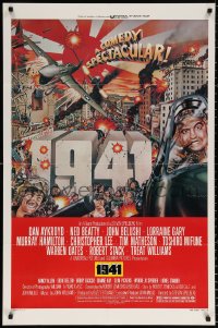 9w042 1941 style D 1sh 1979 Spielberg, art of John Belushi, Dan Aykroyd & cast by McMacken!