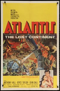 9w098 ATLANTIS THE LOST CONTINENT 1sh 1961 George Pal sci-fi, cool fantasy art by Joseph Smith!