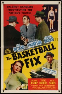 9w116 BASKETBALL FIX 1sh 1951 big-shot gamblers prostituting the nation's youth rigging games!