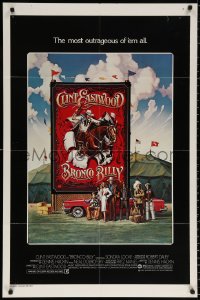 9w194 BRONCO BILLY 1sh 1980 Clint Eastwood directs & stars, Huyssen & Gerard Huerta art!