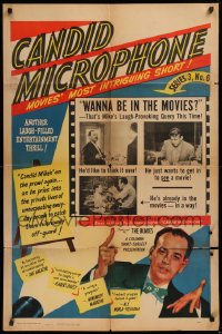 9w214 CANDID MICROPHONE Series 3, No. 6 1sh 1950 Allan Funt, creator of TV's Candid Camera, rare!