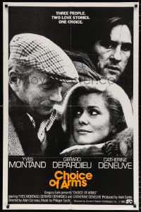 9w242 CHOICE OF ARMS 1sh 1983 Catherine Deneuve, Gerard Depardieu, Yves Montand