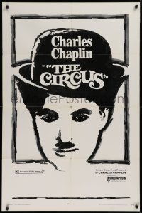 9w246 CIRCUS 1sh R1970 Charlie Chaplin slapstick classic, great images!