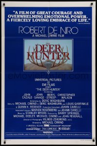 9w294 DEER HUNTER 1sh 1978 directed by Michael Cimino, Robert De Niro, Christopher Walken!
