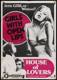 9w475 HOUSE OF LOVERS /VOLUPTUOUS VIXENS '76 27x38 1sh 1970s great different images of Margrit Siegel, sexy Anna Gael!