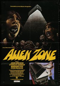 9w477 HOUSE OF THE DEAD 1sh 1978 Alien Zone, completely different wacky sci fi art by Warkentin!