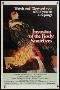 9w498 INVASION OF THE BODY SNATCHERS int'l 1sh 1978 Kaufman remake, cool & different!