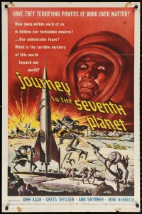 9w513 JOURNEY TO THE SEVENTH PLANET 1sh 1961 they have terrifying powers of mind over matter!