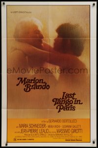 9w546 LAST TANGO IN PARIS 1sh R1982 Marlon Brando, Maria Schneider, Bernardo Bertolucci!