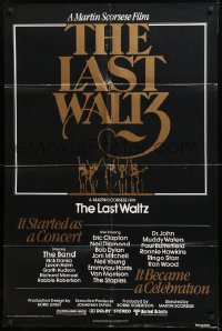 9w547 LAST WALTZ 1sh 1978 Martin Scorsese, it started as a rock concert & became a celebration!