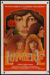9w579 LUMIERE 1sh 1976 directed by Jeanne Moreau, Lucia Bose, Keith Carradine, Evans art!