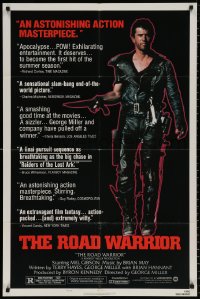 9w584 MAD MAX 2: THE ROAD WARRIOR style B 1sh 1982 George Miller, Mel Gibson returns as Mad Max!