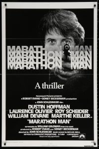 9w599 MARATHON MAN int'l 1sh 1976 cool image of Dustin Hoffman, John Schlesinger classic thriller!