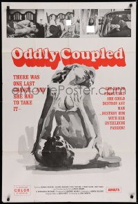 9w658 ODDLY COUPLED 1sh 1970 Donna Revere, Claire Winson, wild and absolutely sexy art and images!