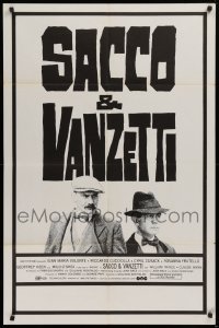 9w763 SACCO & VANZETTI 1sh 1971 Giuliano Montaldo's anarchist bio starring Gian Maria Volonte!