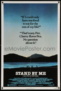 9w827 STAND BY ME 1sh 1986 Phoenix, Feldman, O'Connell, Wheaton, Sutherland, cherry Pez, rated!