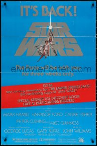 9w833 STAR WARS studio style 1sh R1979 George Lucas classic sci-fi epic, art by Tom Jung!