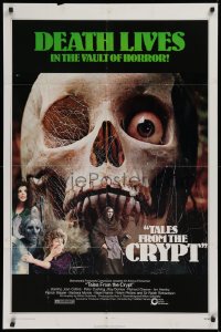 9w868 TALES FROM THE CRYPT 1sh 1972 Peter Cushing, Joan Collins, E.C. comics, cool skull image!