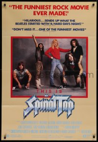 9w889 THIS IS SPINAL TAP 1sh 1984 Rob Reiner rock & roll cult classic, great band portrait!