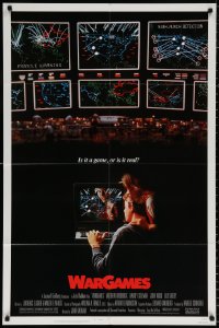 9w949 WARGAMES 1sh 1983 Matthew Broderick plays video games to start World War III!