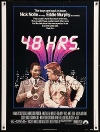 9x085 48 HRS. 30x40 1982 Nick Nolte is a cop who hates Eddie Murphy who is a convict!