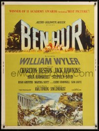 9x095 BEN-HUR style Z 30x40 1960 Charlton Heston, William Wyler classic epic, Ben Stahl art!