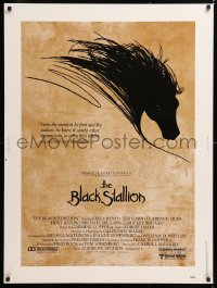 9x099 BLACK STALLION 30x40 1979 Kelly Reno, Teri Garr, Carroll Ballard, great horse artwork!
