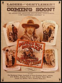 9x104 BUFFALO BILL & THE INDIANS advance 30x40 1976 art of Paul Newman as William Cody by McMacken!