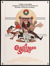 9x108 CHRISTMAS STORY 30x40 1983 best classic Christmas movie, art by Robert Tanenbaum!