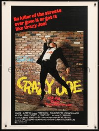 9x112 CRAZY JOE 30x40 1974 wacky image of Peter Boyle as mafioso Joey Gallo!