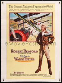 9x137 GREAT WALDO PEPPER 30x40 1975 George Roy Hill, Robert Redford, Susan Sarandon, aviation art!